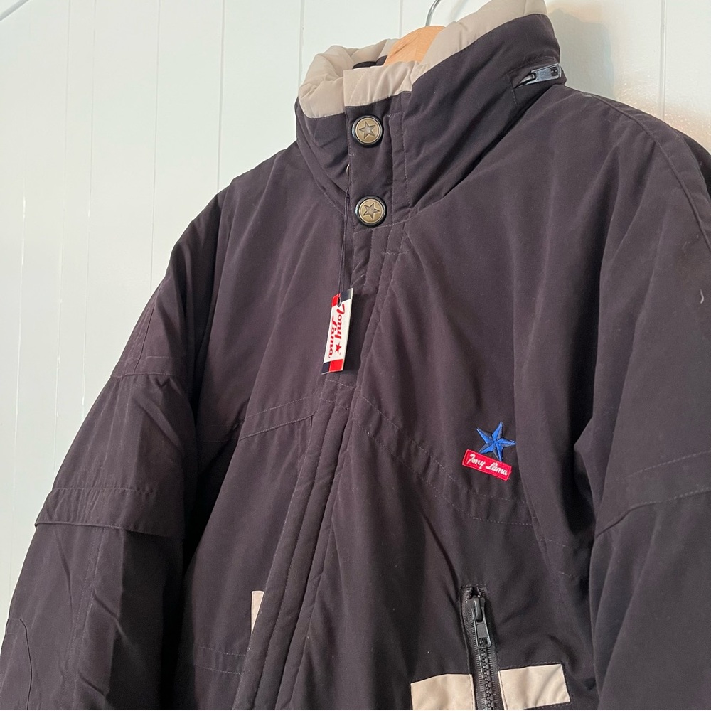 Vintage NEW NWT Tony Lama Coat Jacket Down Feather Winter Snow Mens XL Black